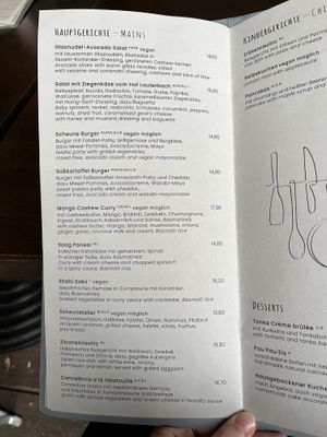 main dishess  at Scheunecafe in Dresden