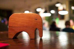 elephants :) at Scheunecafe in Dresden