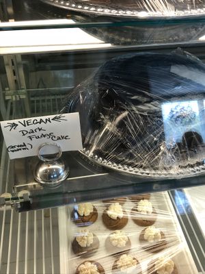 Dark fudge cake at Sammy's Mediterranean Cafe in Vero Beach