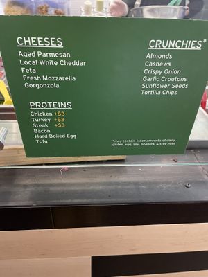 A few vegan options   at Evergreens - University Village in Seattle