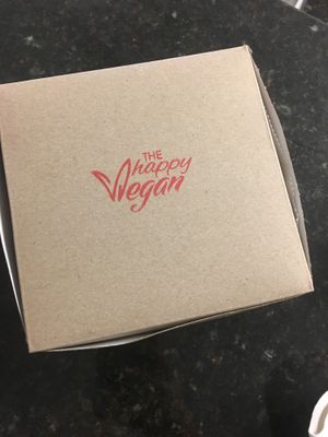 cutest box at The Happy Vegan Bakers in Hialeah