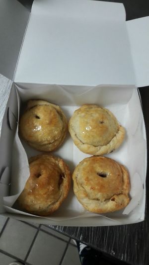 only the best vegan meat pastelitos ever! at The Happy Vegan Bakers in Hialeah