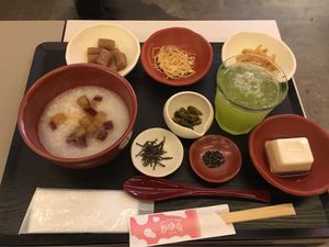 Sweet potato set  at Vege Deli Kanna - Shokudo in Kyoto