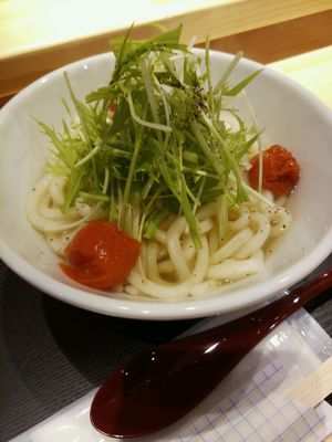 Baked tomato udon at Vege Deli Kanna - Shokudo in Kyoto