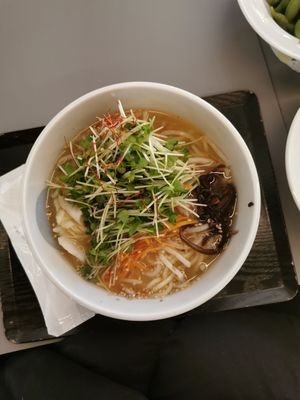 Miso ramen was really tasty, would definitely recommend ordering this at Vege Deli Kanna - Shokudo in Kyoto