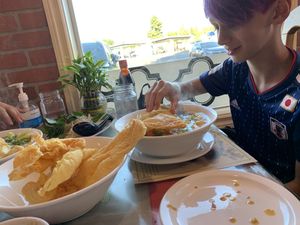 Tofu skin for the win!!!! at Seattle Lotus Vegetarian in Seattle