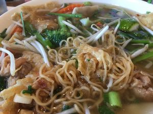 Won Ton Mihn Soup at Seattle Lotus Vegetarian in Seattle