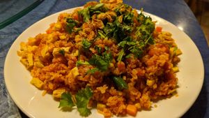 Tofu fried rice at Seattle Lotus Vegetarian in Seattle