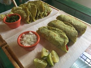 tacos  at Tacogreen in Queretaro