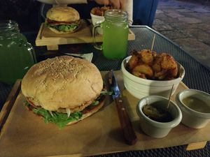 hamburguesa at Tacogreen in Queretaro