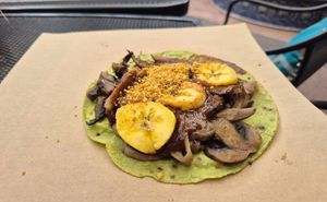 Best tacos ever! at Tacogreen in Queretaro