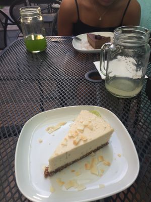 Vegan 'Lime' Cheesecake  at Tacogreen in Queretaro
