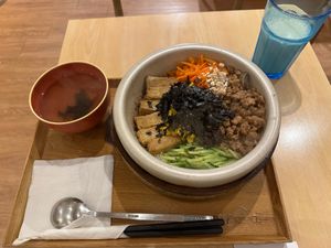 Vegetable bibimbap  at Jǐng Tīng 井町 - Macrobiotics in Zhubei