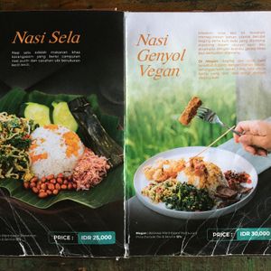 Menu at Warung Mogan in Dalung