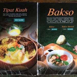 Menu at Warung Mogan in Dalung