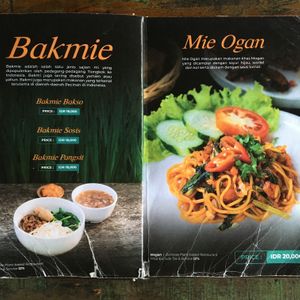 Menu at Warung Mogan in Dalung