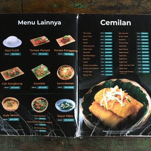 Menu at Warung Mogan in Dalung