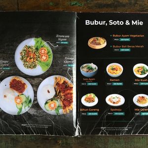 Menu at Warung Mogan in Dalung