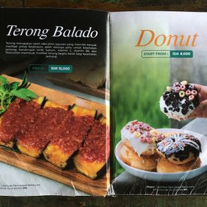 Menu at Warung Mogan in Dalung