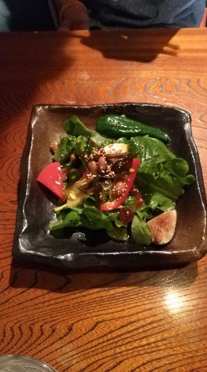 samouraï salad at Shishin Samurai in Kyoto