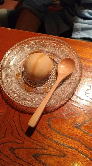 ice cream 100% Brown rice at Shishin Samurai in Kyoto