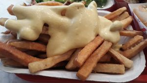 cheeeeeezy fries at Wiz Kid - Rittenhouse in Philadelphia