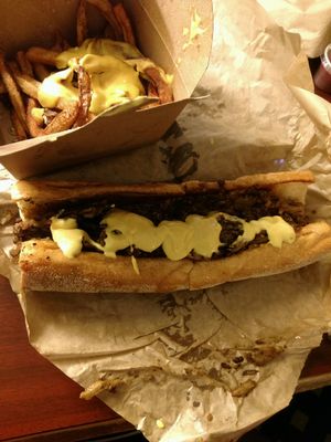 wiz fries and cheesesteak at Wiz Kid - Rittenhouse in Philadelphia