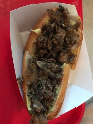 Vegan Philly cheesesteak  at Wiz Kid - Rittenhouse in Philadelphia