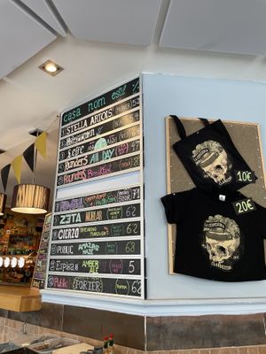 Beer list  at La Cerveseria Clandestina in Barcelona