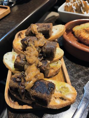 Vegan chorizo at La Cerveseria Clandestina in Barcelona