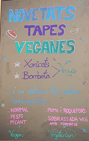 Nice vegan tapas available ! at La Cerveseria Clandestina in Barcelona