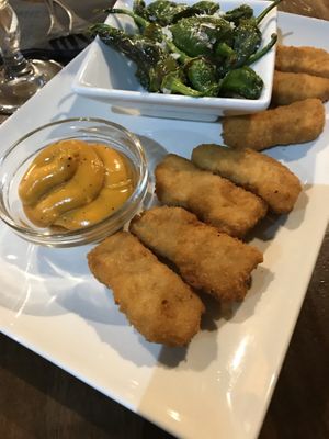 Vegan nuggets at La Cerveseria Clandestina in Barcelona