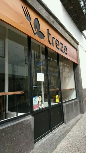 outside  at Treze in Ponta Delgada