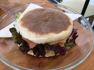 Salmon sandwich at Treze in Ponta Delgada