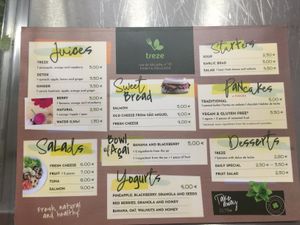 Lunch menu  at Treze in Ponta Delgada