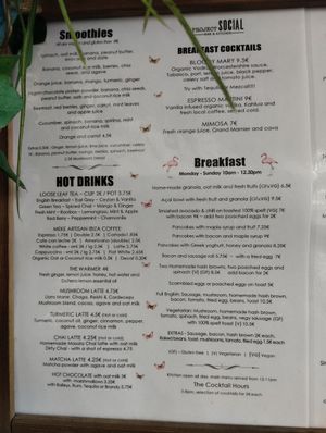 Menù 📝 at Project Social in Ibiza