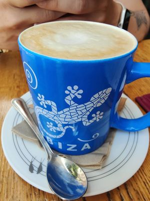 Latte coconut at Project Social in Ibiza