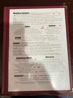 Menu   at Project Social in Ibiza