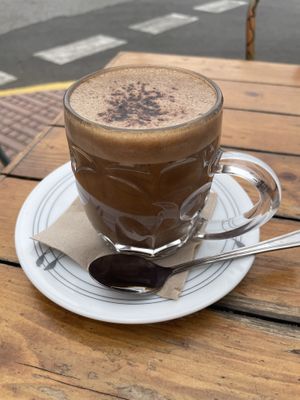 Mushroom coffee  at Project Social in Ibiza