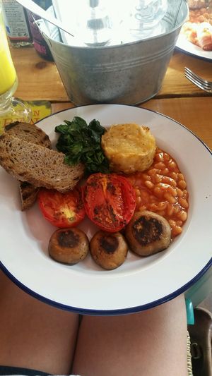 veggie full English with no egg (to make it vegan) at Project Social in Ibiza
