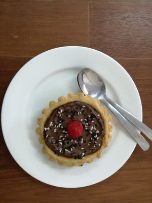 Vegan chocolate Cake at Canix Coffee in Ubud