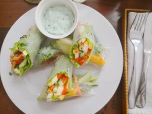 Summer rolls at Canix Coffee in Ubud