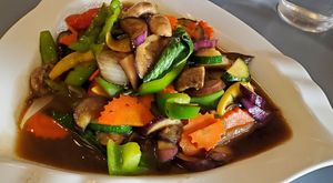 Basil Eggplant - very good! at Five Star Thai Cuisine in Crown Point