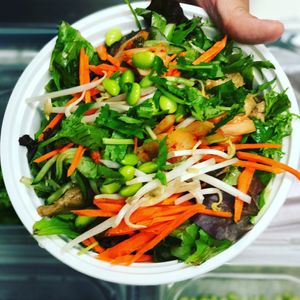 salad with protein $7 at Nice Noodles in Omaha