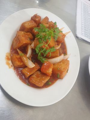 8/10 tomato tofu at Thanh Tinh - Quang Trung in Chau Doc