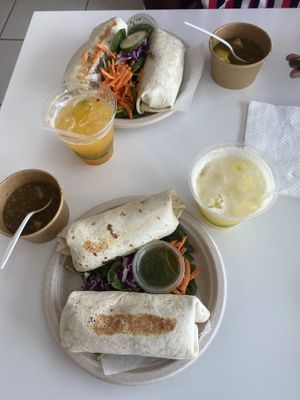 The burritos need a sauce to make it complete because they used chickpea as the protein and it kind of tasted dry but was still amazing because they do give a green “sexy”dress at Bori Vegan in Guaynabo