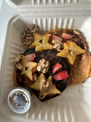 Pumpkin pancakes special!  at Bori Vegan in Guaynabo