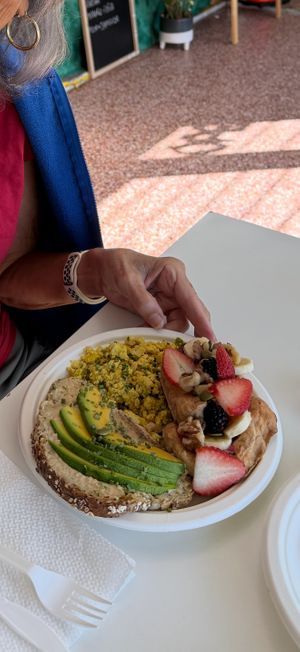 Mom’s breakfast  at Bori Vegan in Guaynabo
