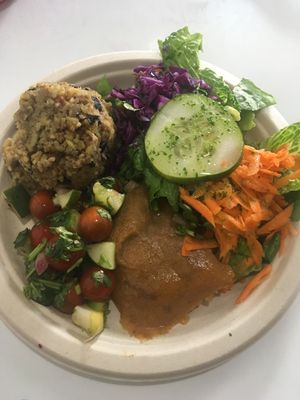 Puerto Rico plate special  at Bori Vegan in Guaynabo