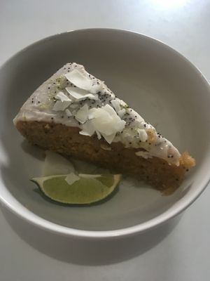 Lemon cake at Bori Vegan in Guaynabo